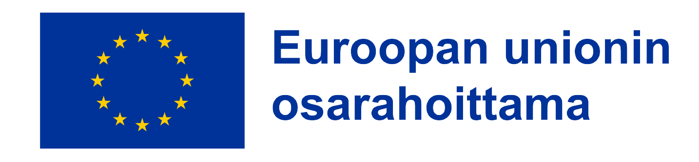 Euroopan unionin logo tekstillä: Euroopan unionin osarahoittama